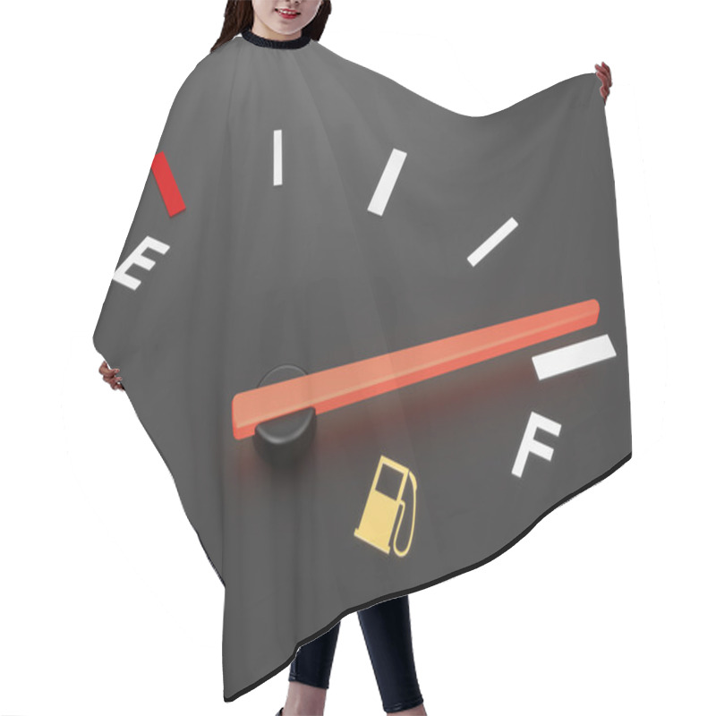 Personality  Fuel Gauge Hair Cutting Cape