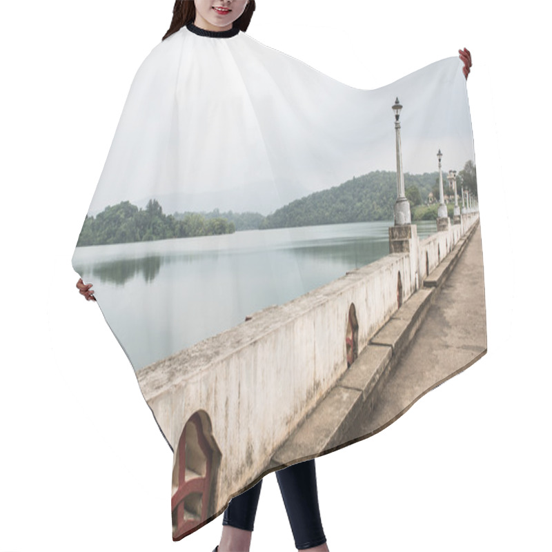 Personality  Bridge On Neyyar Dam Hair Cutting Cape