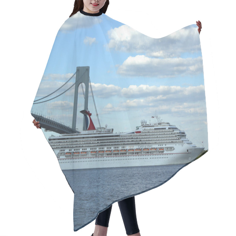 Personality  Carnival Glory Cruise Ship Leaving New York Hair Cutting Cape