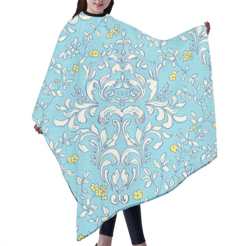 Personality  Floral  Seamless Pattern  Hair Cutting Cape