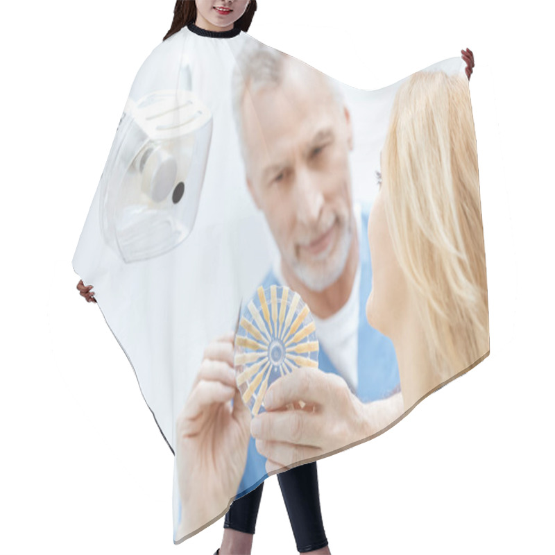 Personality  Dentist Matching Teeth Colour Hair Cutting Cape