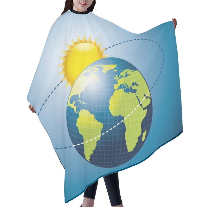 Personality  Earth Movement Around The Sun Hair Cutting Cape