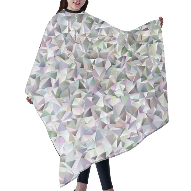 Personality  Retro Geometrical Gradient Triangle Background Hair Cutting Cape