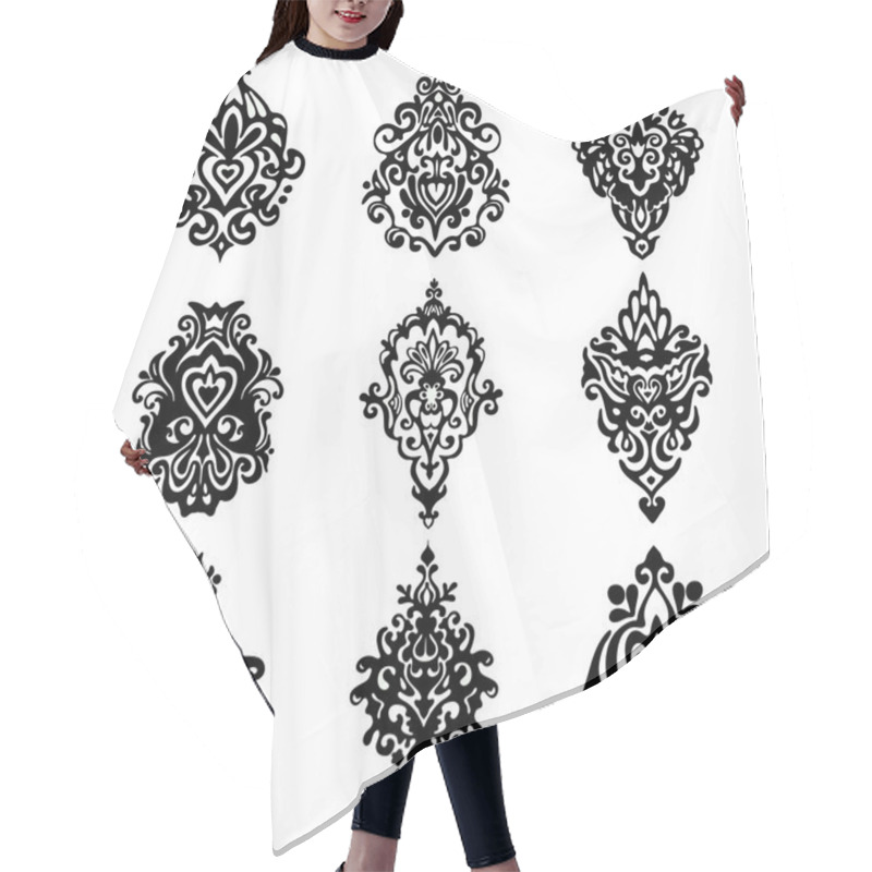 Personality  Damask Flower Ornamental Designs  Hair Cutting Cape