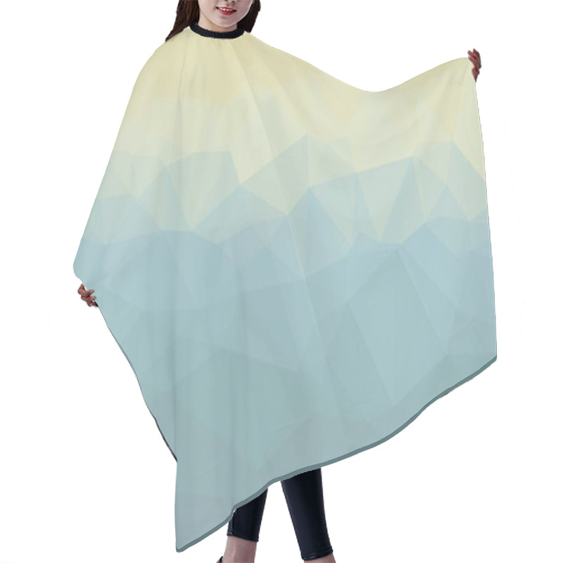 Personality  Abstract Geometric Background With Poly Pattern Hair Cutting Cape