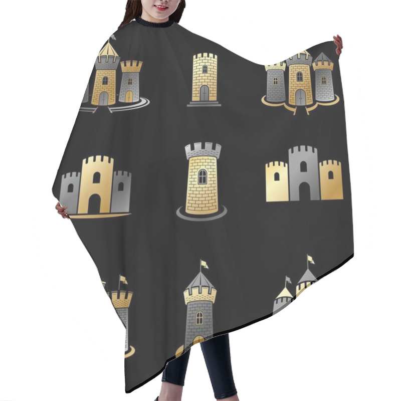 Personality  Heraldic Coat Of Arms Hair Cutting Cape