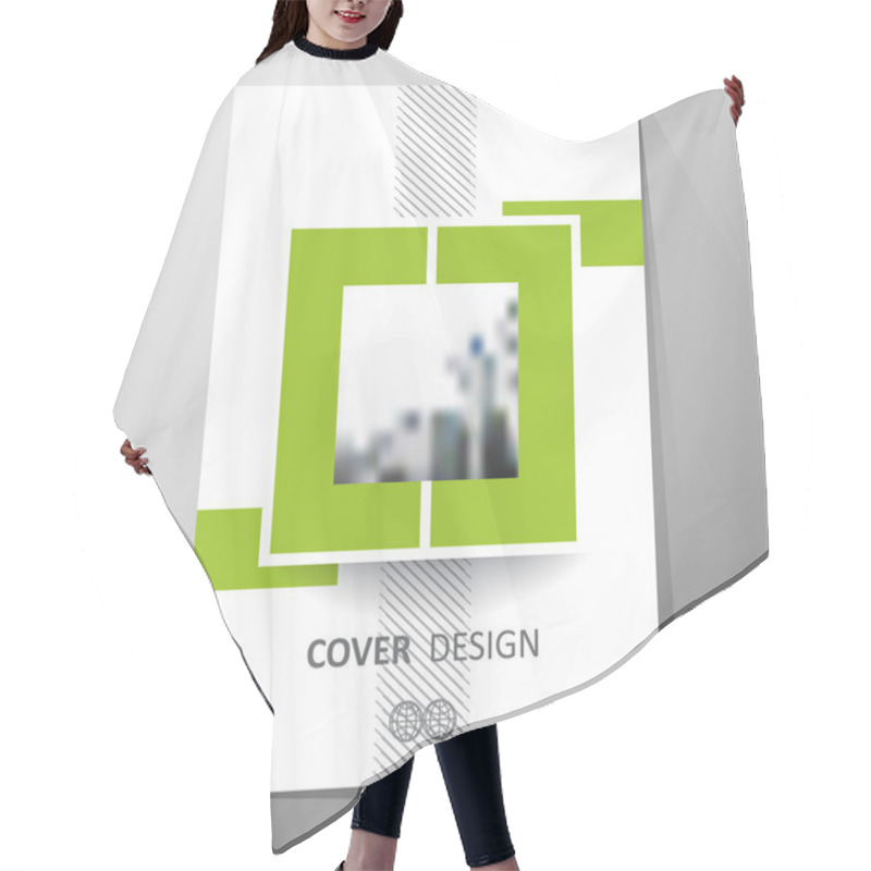 Personality  Modern Cover Design, Layout Brochure Template, Abstract Composition, Cover Presentation On A4. Geometric Design. Hair Cutting Cape