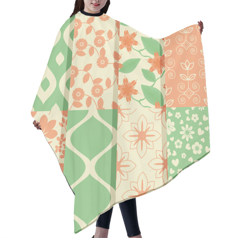 Personality  Seamless Patterns Hair Cutting Cape