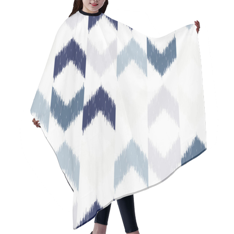 Personality  Vector Seamless Ikat Pattern Hair Cutting Cape