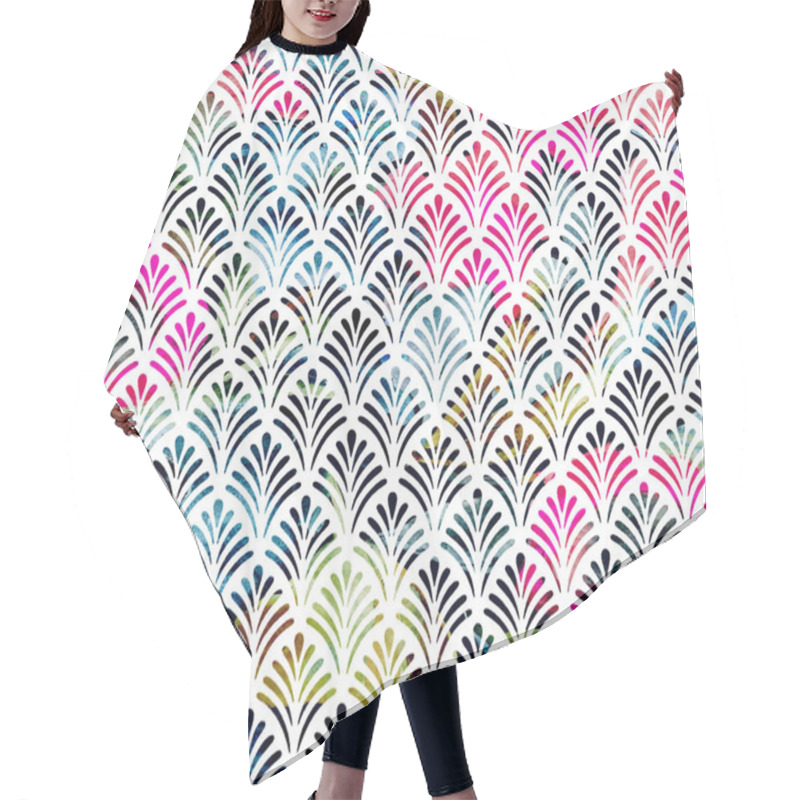 Personality  Geometry Texture Repeat Modern Pattern Hair Cutting Cape