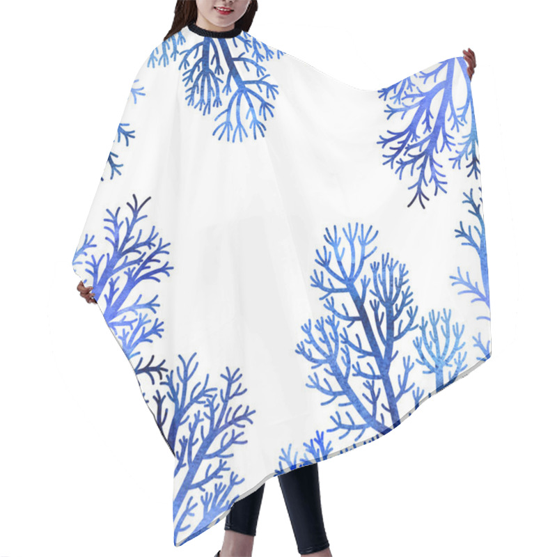 Personality  Floral Composition Plants And Leaves Hair Cutting Cape