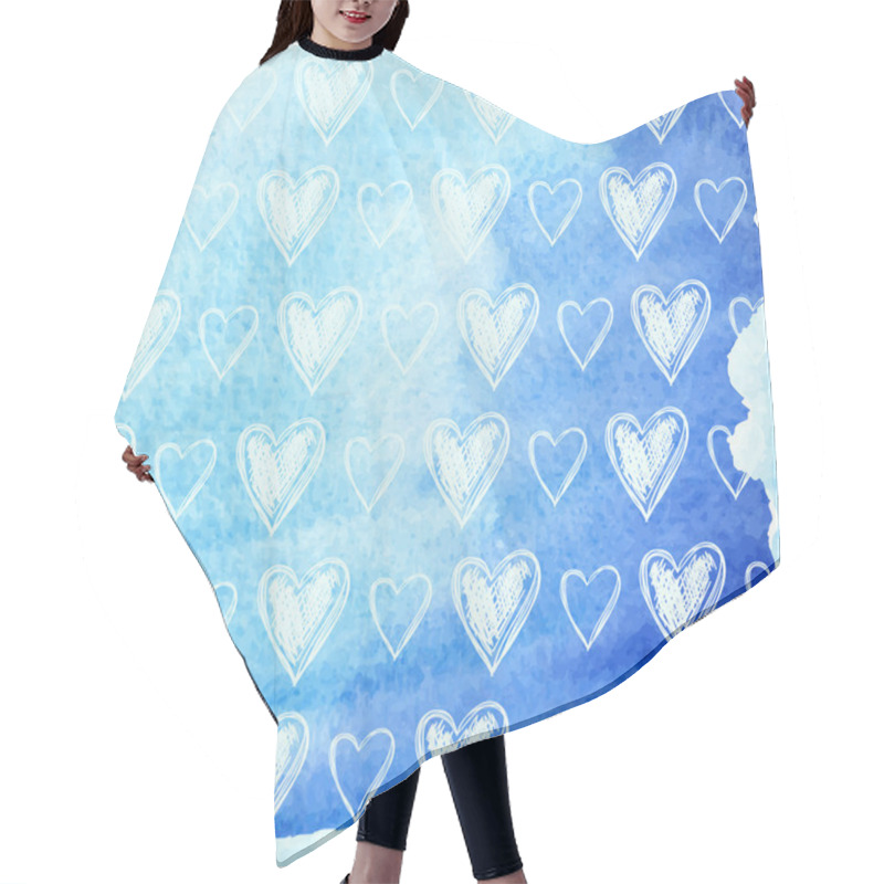 Personality  Valentine's Day Pattern Background Hair Cutting Cape