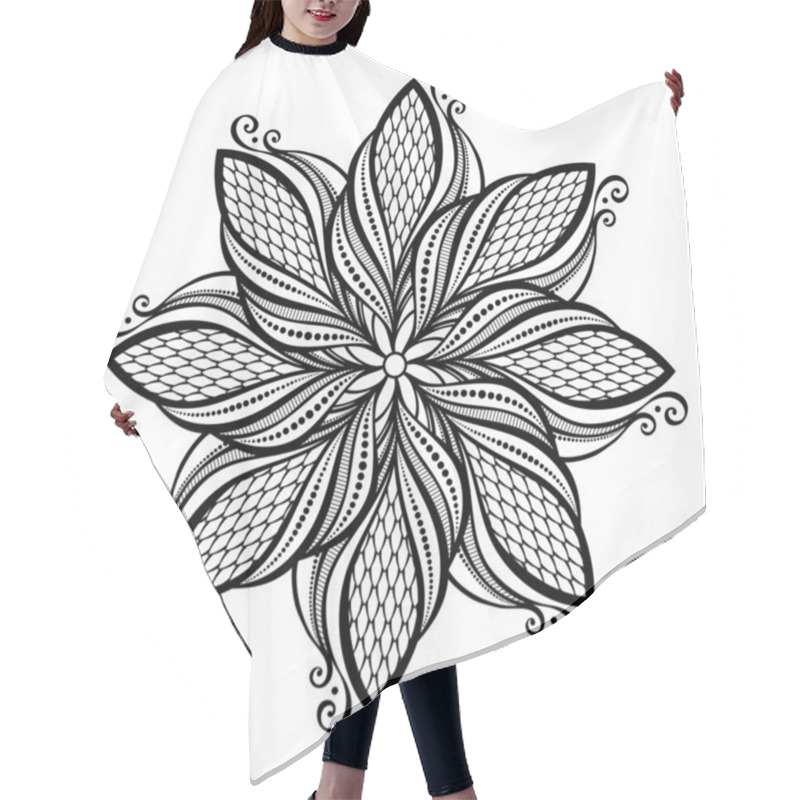 Personality  Beautiful Deco Mandala (Vector) Hair Cutting Cape