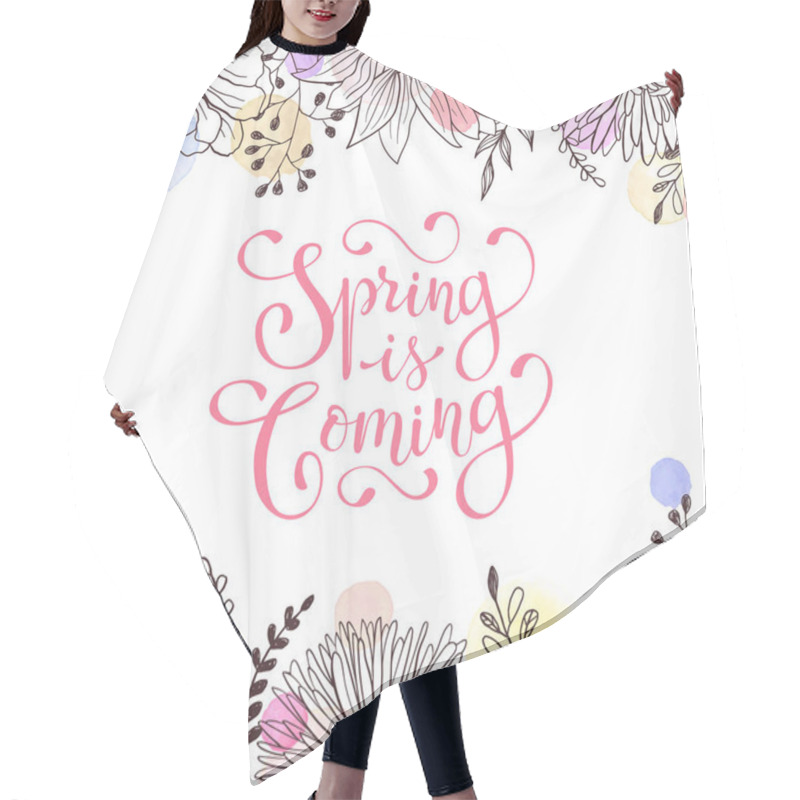 Personality  Spring Time Greeting Card Hair Cutting Cape