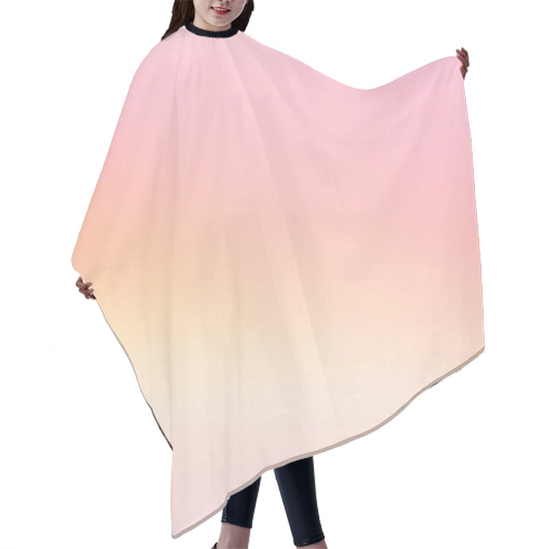 Personality  Soft Pink And Peach Gradient Minimalist Background Hair Cutting Cape