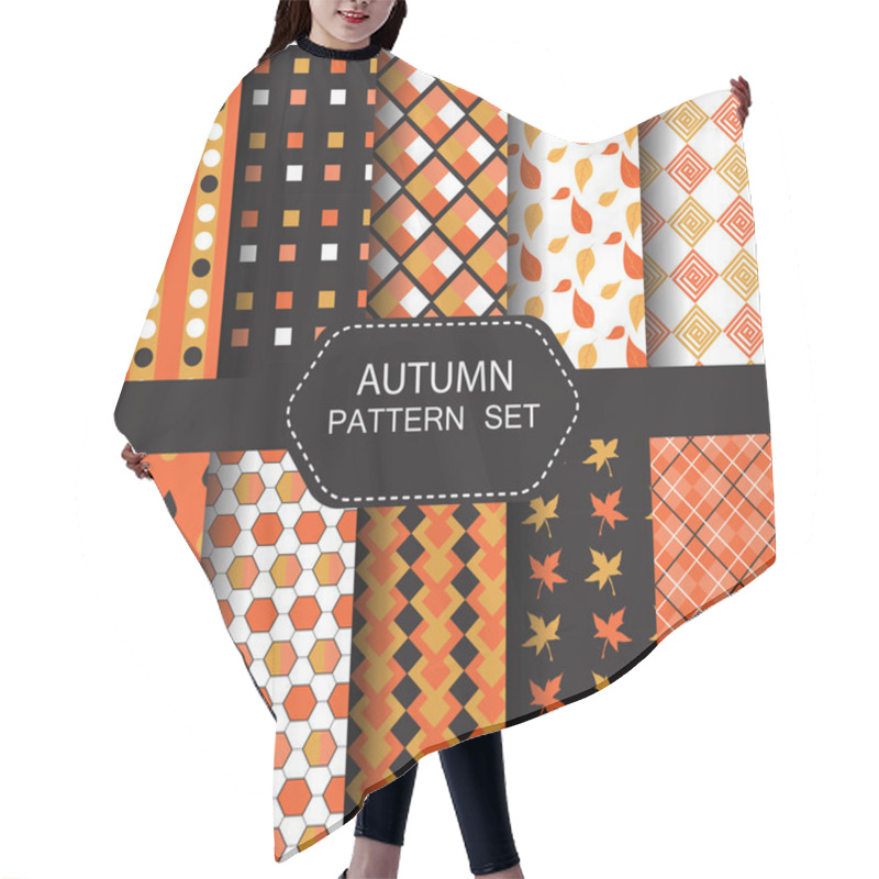 Personality  10 Different Autumn  Patterns Hair Cutting Cape