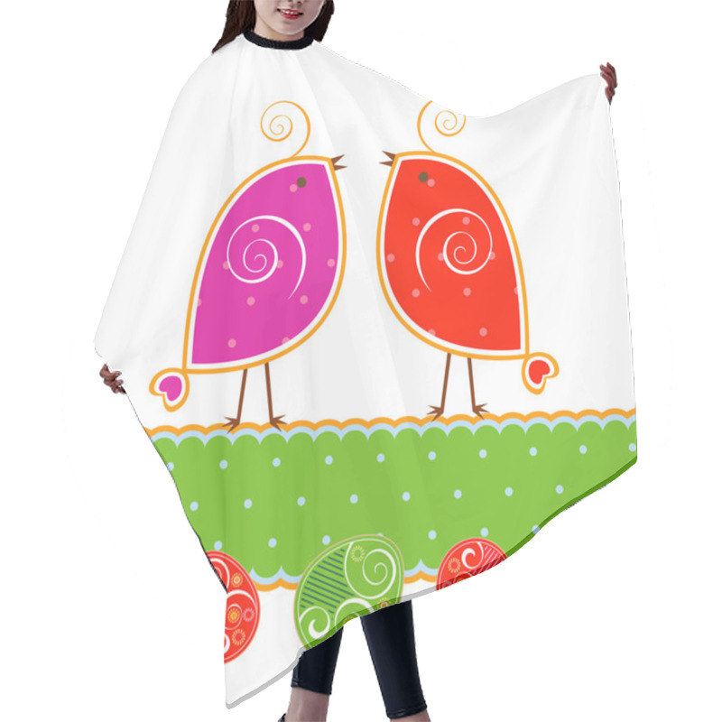 Personality  Cute Birds Hair Cutting Cape