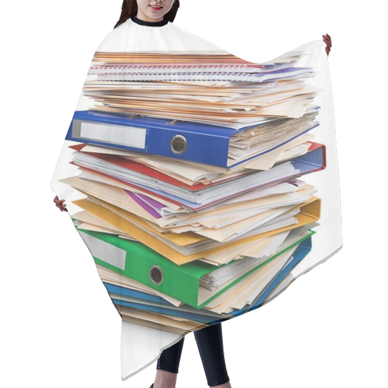 Personality  File Folders With Documents  Hair Cutting Cape