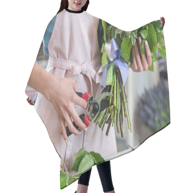 Personality  Florist Cutting Flowers Hair Cutting Cape