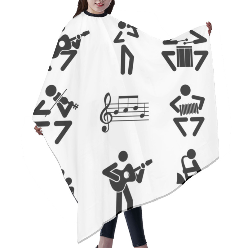 Personality  Music Icons Hair Cutting Cape