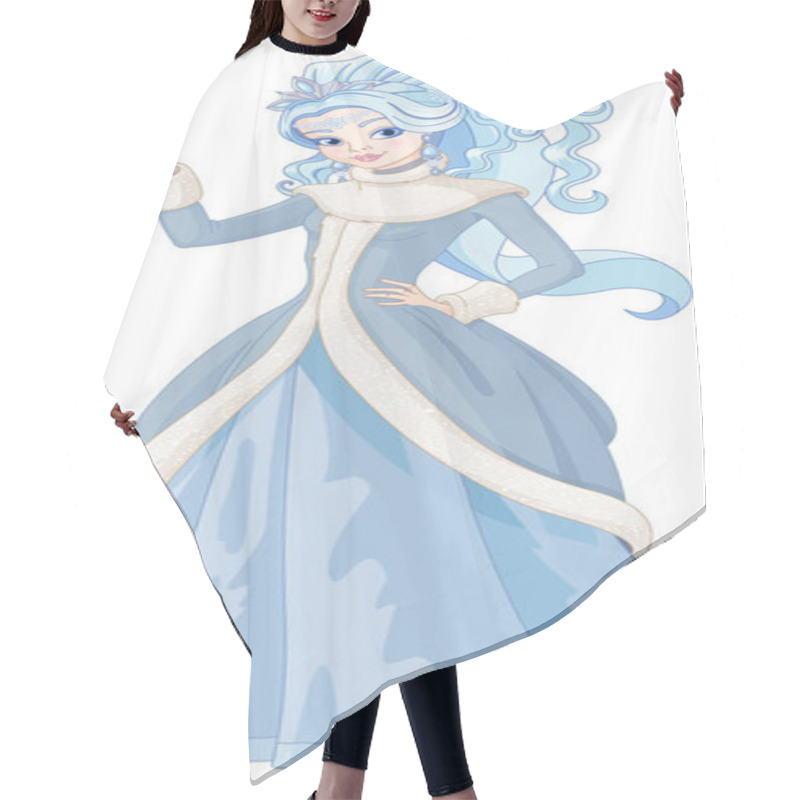 Personality   Snow Queen Holding Magic Wand Hair Cutting Cape