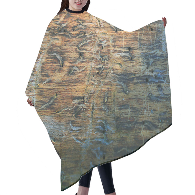 Personality  Wood Background Texture Hair Cutting Cape