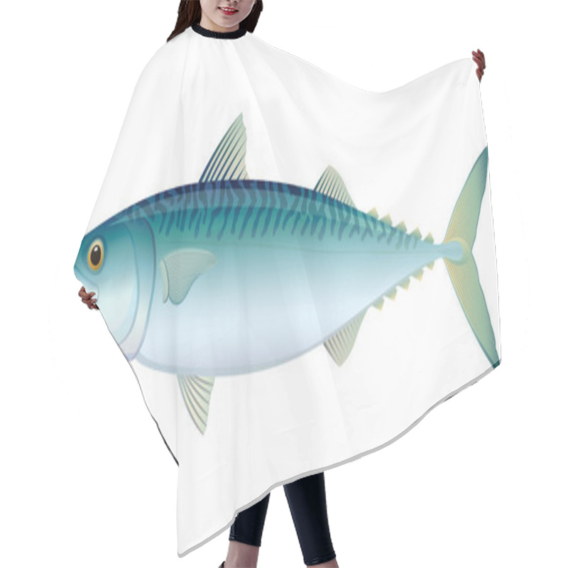 Personality  Atlantic Mackerel Hair Cutting Cape