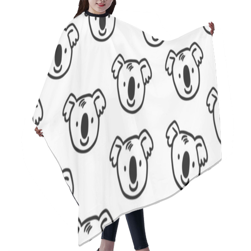 Personality  Cute Koala Australia Scandinavian Seamless Pattern Hair Cutting Cape