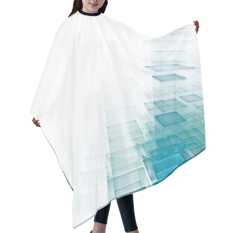 Personality  Abstract Business Science Or Technology Background Hair Cutting Cape