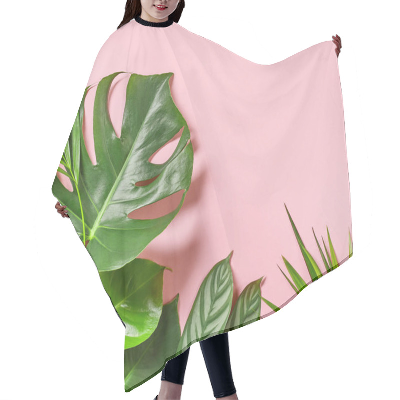 Personality  Various Tropical Leaves Hair Cutting Cape