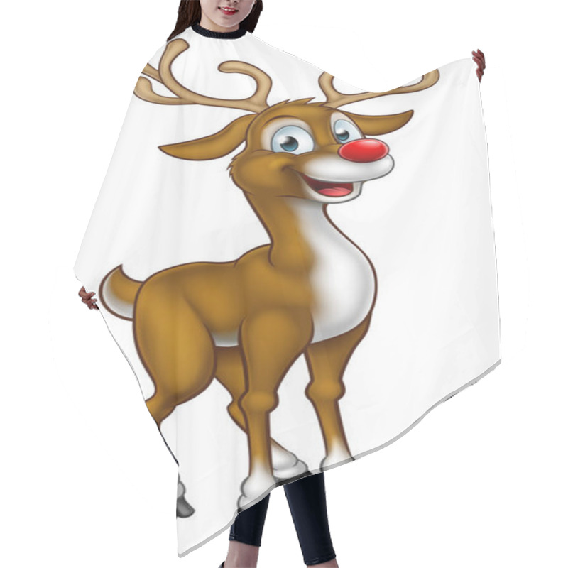 Personality  Reindeer Christmas Cartoon Character Hair Cutting Cape