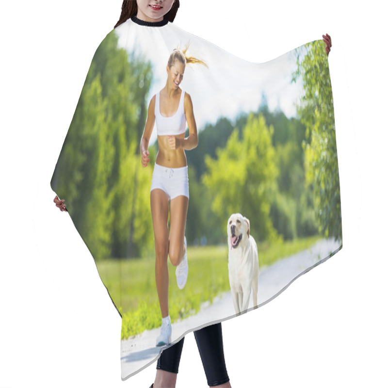 Personality  Sport Girl Hair Cutting Cape