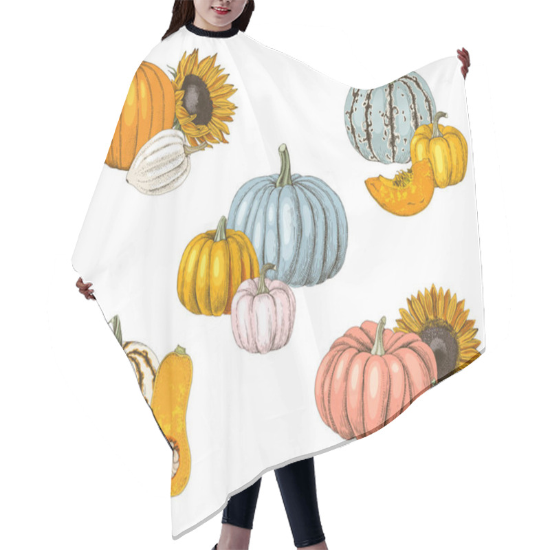 Personality  Hand Drawn Fall Collection Hair Cutting Cape