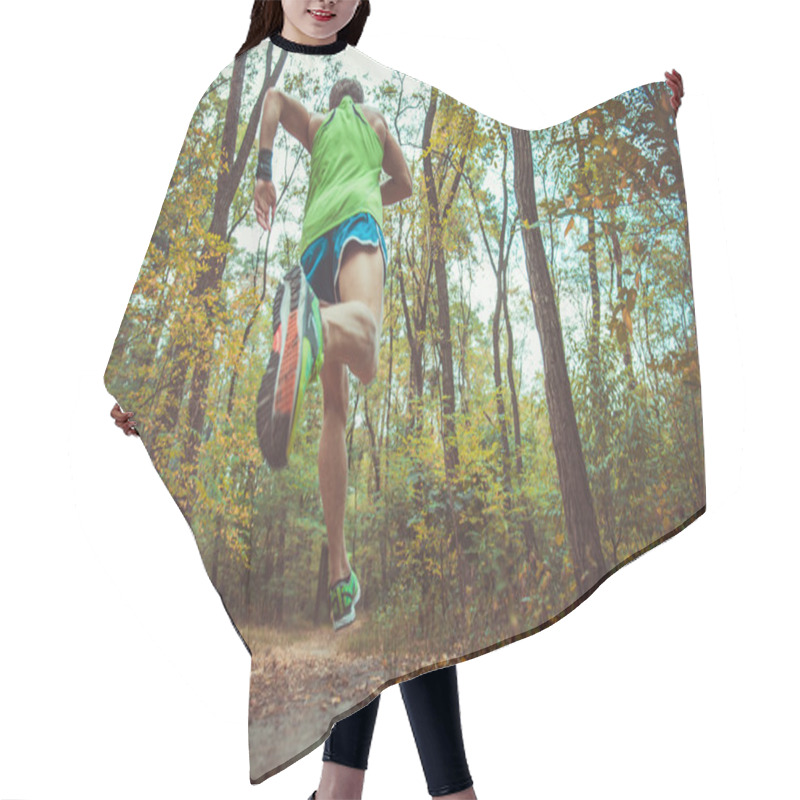 Personality  Tread Running Shoes Hair Cutting Cape