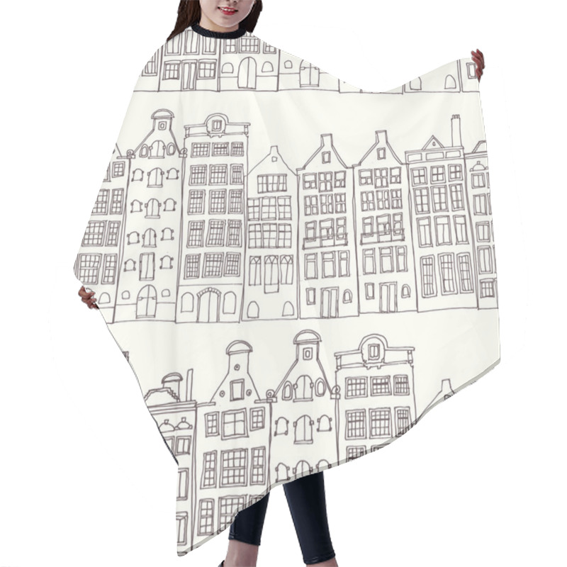 Personality  Seamless Amsterdam Holland Background Hair Cutting Cape