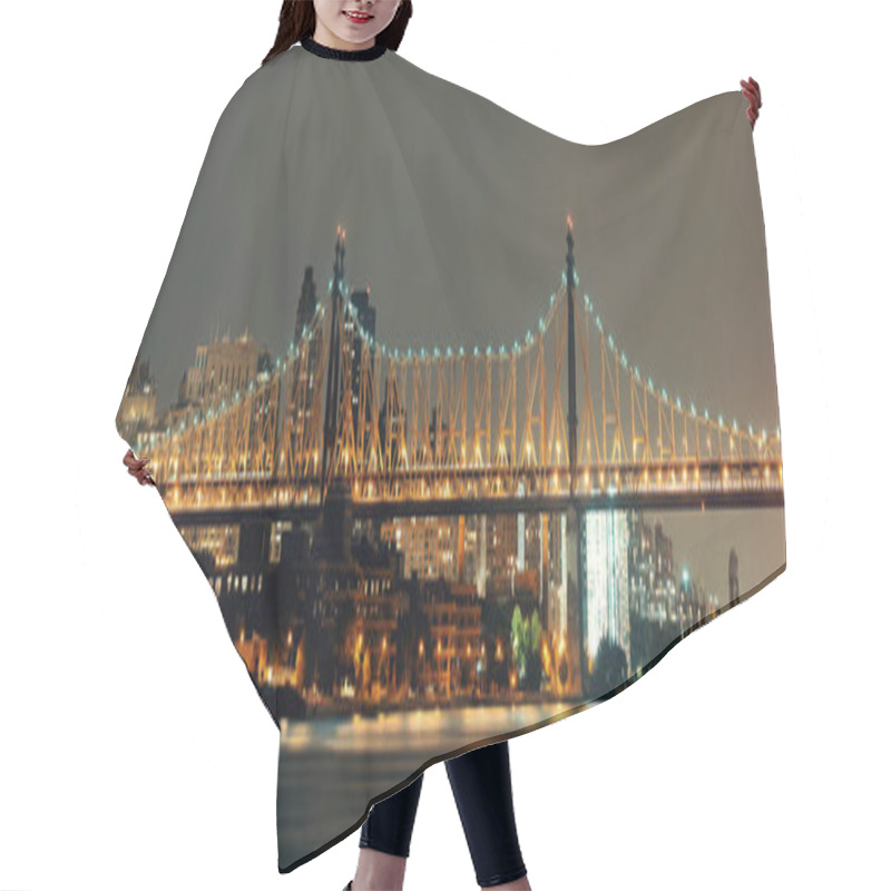 Personality  Queensboro Bridge At Night Hair Cutting Cape