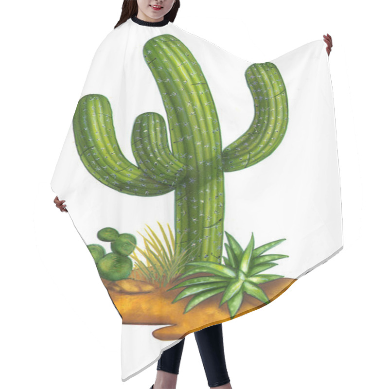 Personality  Cactus Hair Cutting Cape