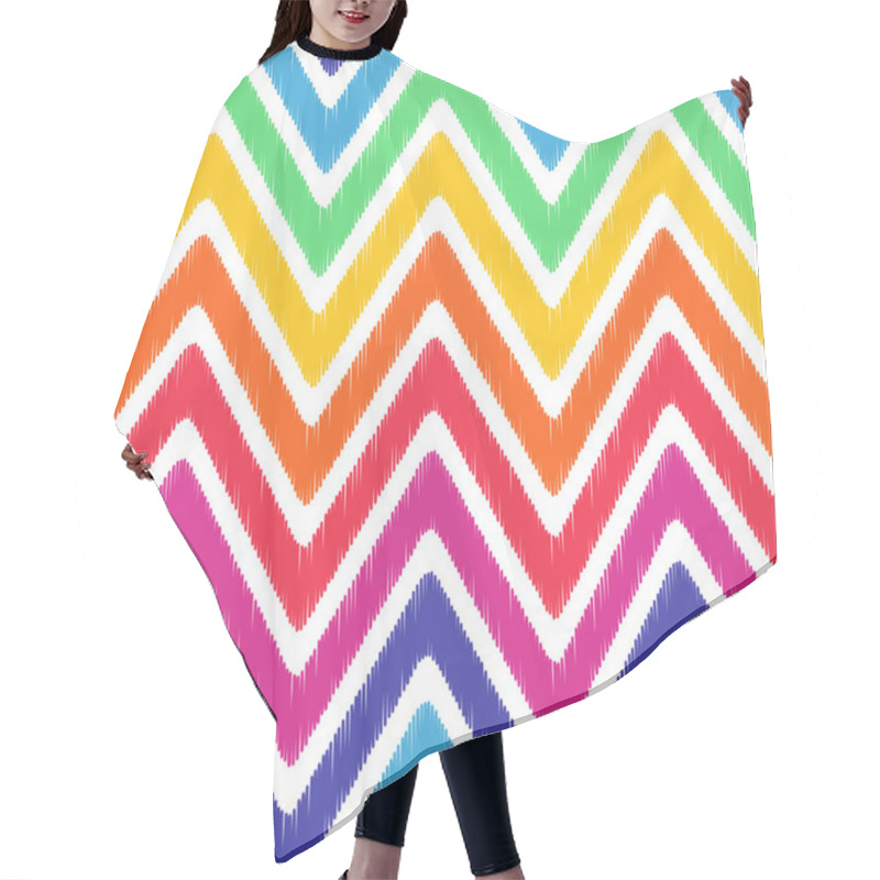 Personality  Wave Zigzag Pattern Hair Cutting Cape