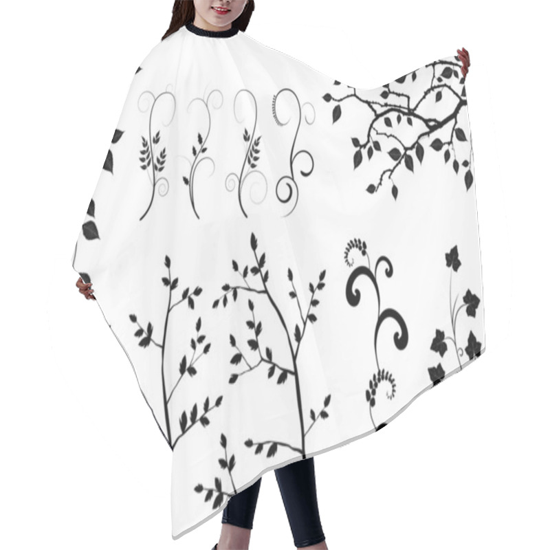 Personality  Collection For Designers, Plant Vector Hair Cutting Cape