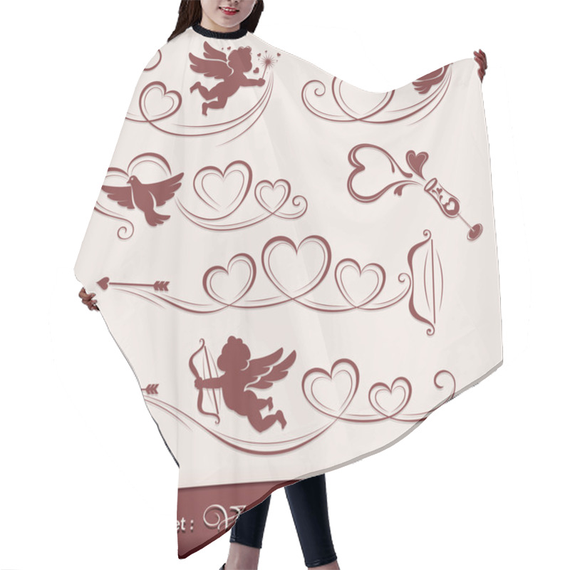 Personality  Icons For Valentine's Day Hair Cutting Cape