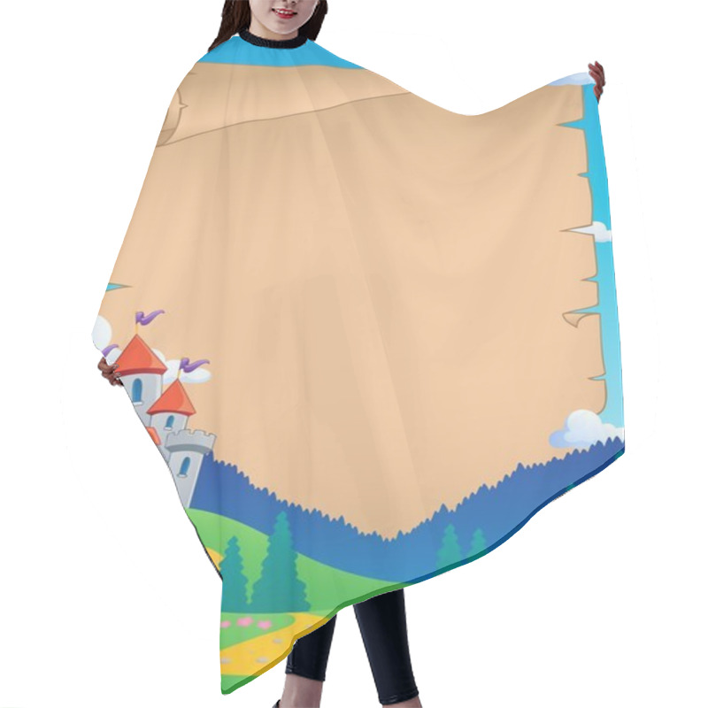 Personality  Fairy Tale Theme Parchment 4 Hair Cutting Cape