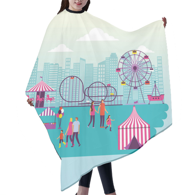 Personality  Circus People Fair Hair Cutting Cape