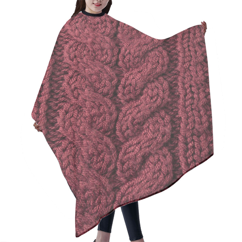 Personality  Texture Of Sweater With Pattern Hair Cutting Cape