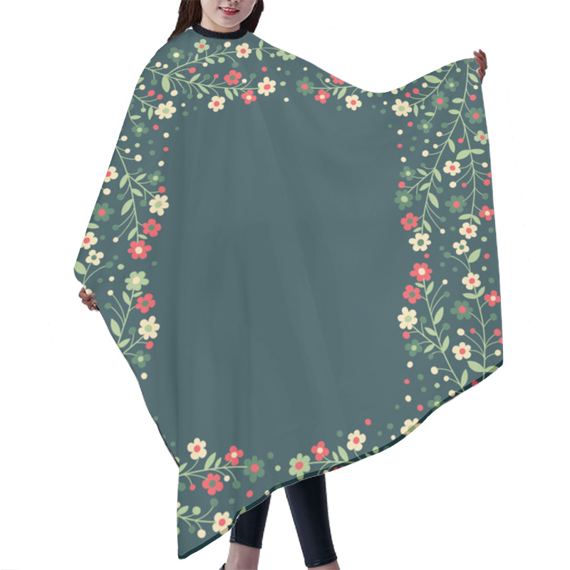 Personality  Beautiful Frame Of Flowering Branches Hair Cutting Cape