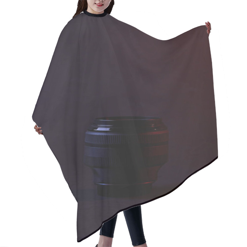 Personality  One Optical Lens On Dark Surface Hair Cutting Cape