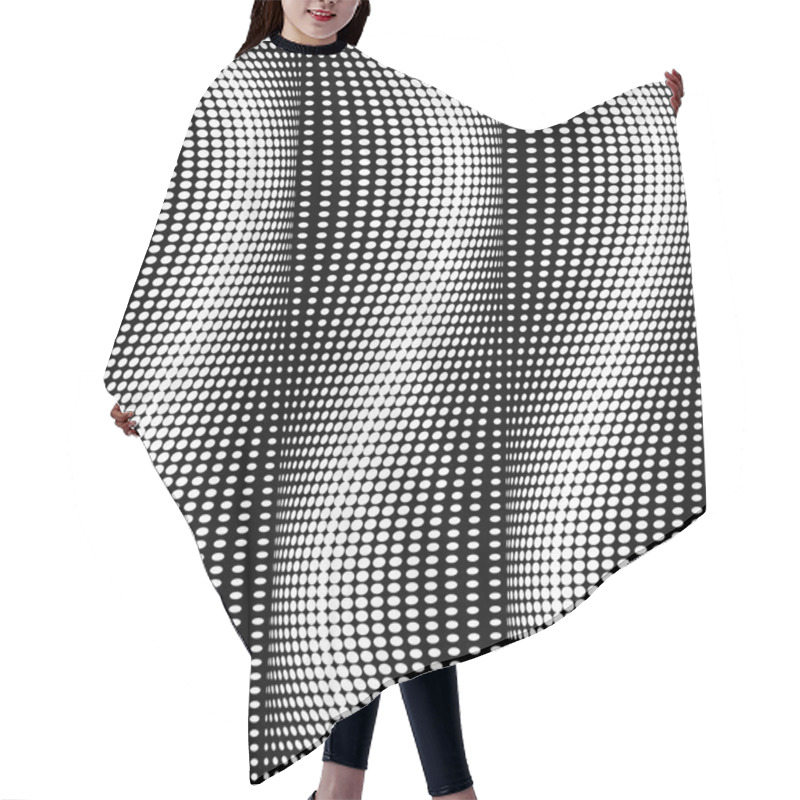 Personality  Design Seamless Monochrome Dots Pattern Hair Cutting Cape