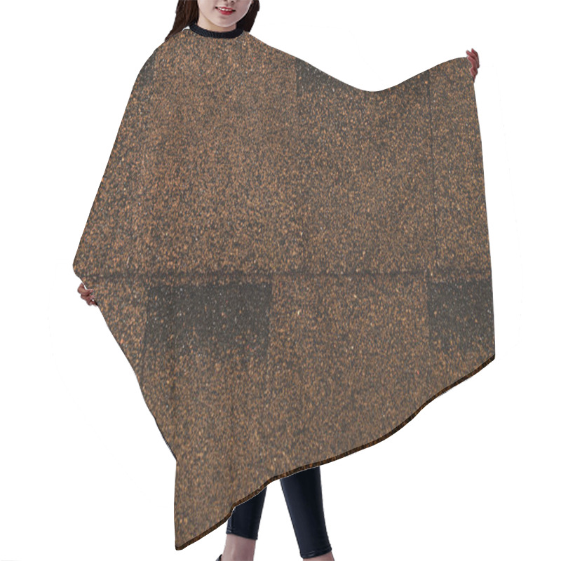 Personality  Brown, Grainy Background Of Bituminous Roofing Tiles, Top View Hair Cutting Cape