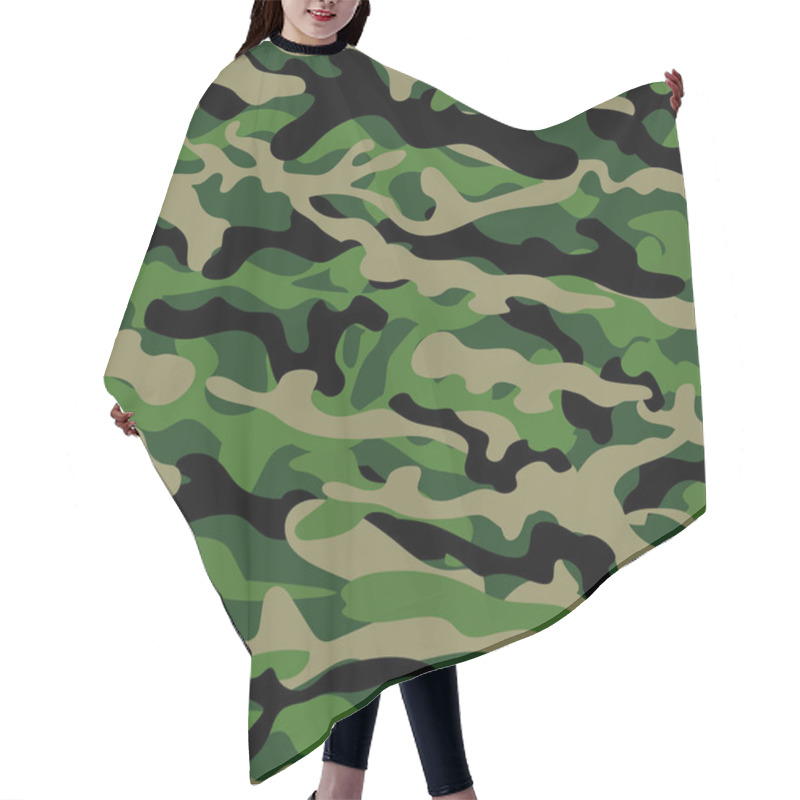 Personality  Seamless Camouflage Pattern Hair Cutting Cape