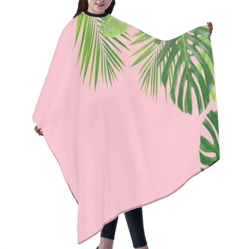 Personality  Tropical Green Leaves Hair Cutting Cape