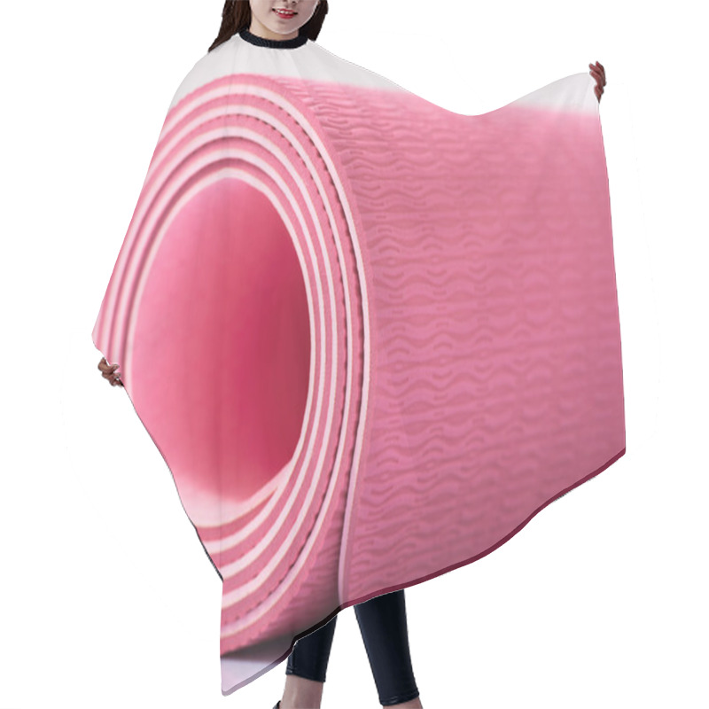 Personality  Yoga Mat Is On The Surface. Hair Cutting Cape